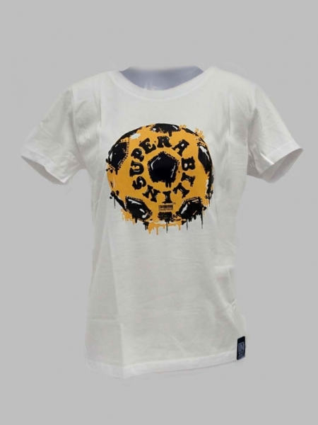 SUPER TELE – T-SHIRT BIANCO UOMO [RIGENERATO]